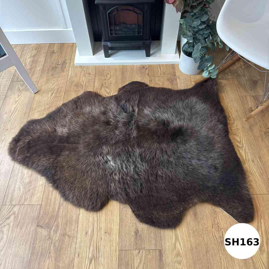 100% British Undyed Rare Breed Short Fur Sheepskin Rugs -  SH163