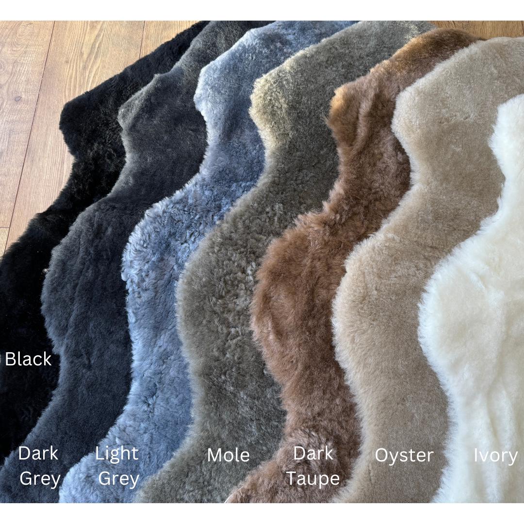 Limited Edition Sheepskin Shearling Quad Rug - Various Colours