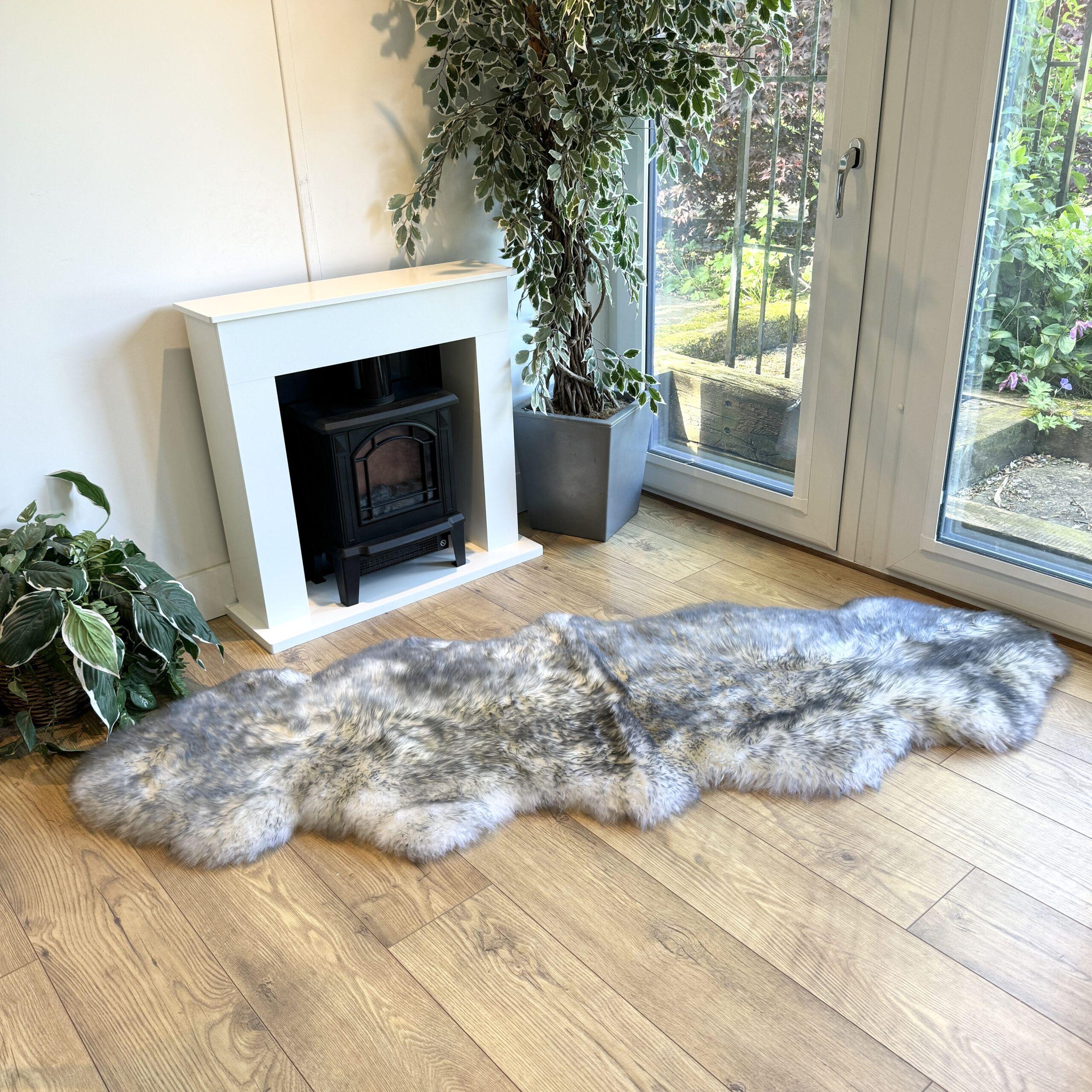 Sheepland Double Sheepskin Fur Rug - Various colours