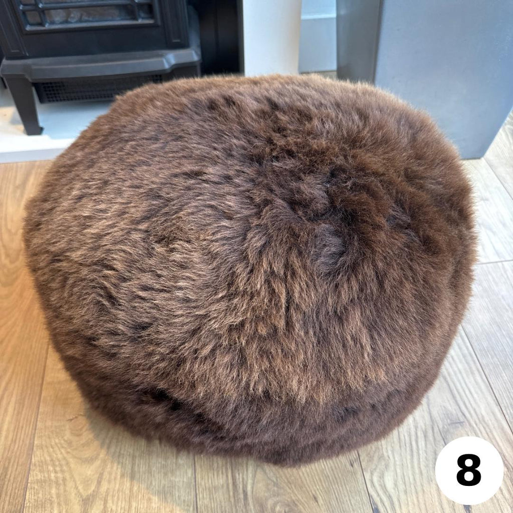 Luxury Handmade 100% British  Sheepskin Pouffe - 8